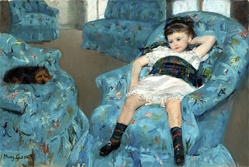 La Niña en Sillón Azul. 1878.